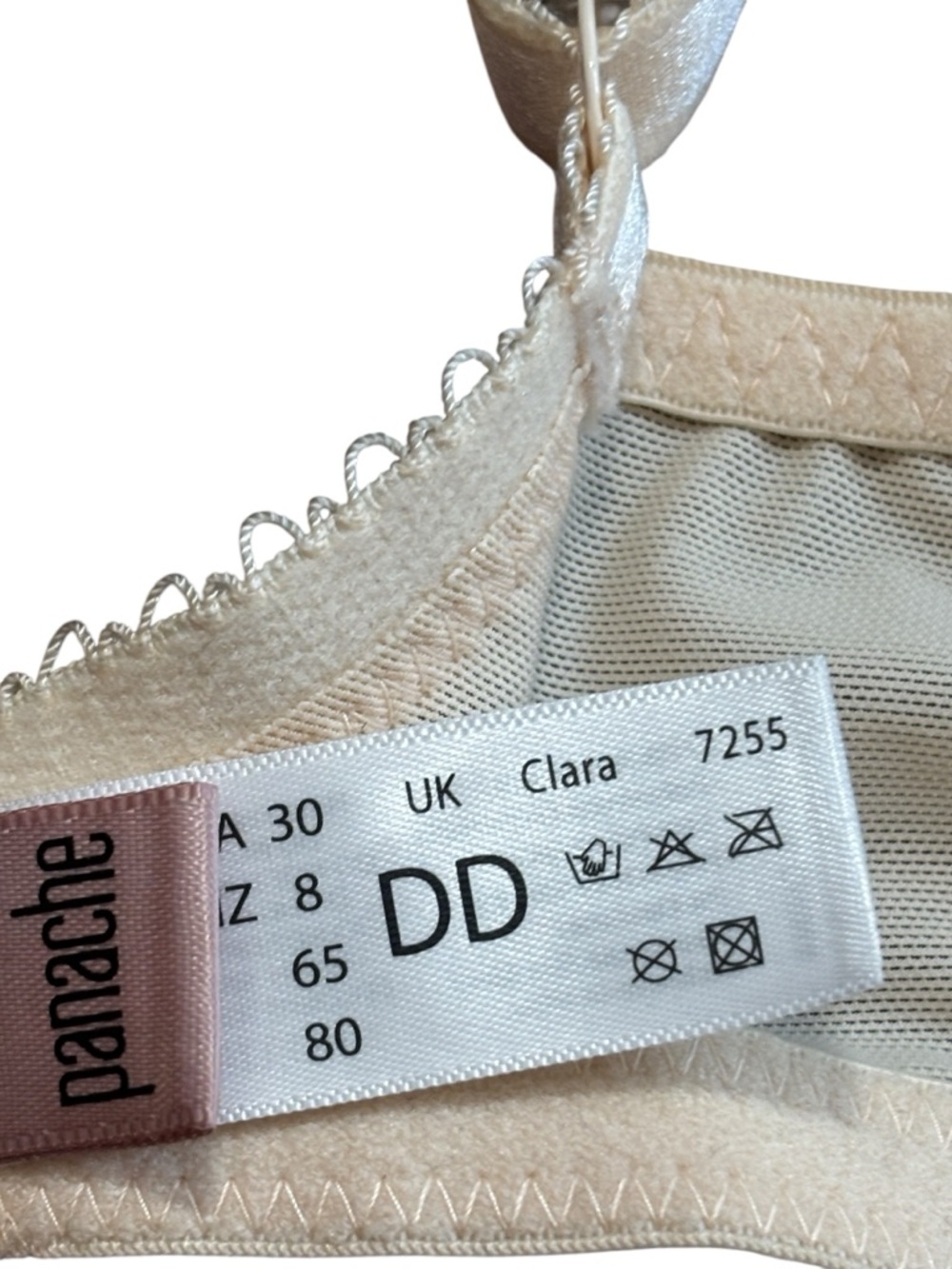 Panache Lace Underwire Bra in Beige - Picture 6 of 10